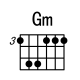 [Gm和弦指法图]吉他Gm和弦怎么按 Gm和弦的按法