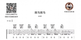 宋冬野《斑马斑马》斑马斑马吉他谱及教学视频 老姚吉他