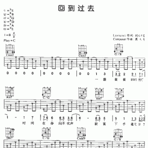 回到过去吉他谱 周杰伦《回到过去》