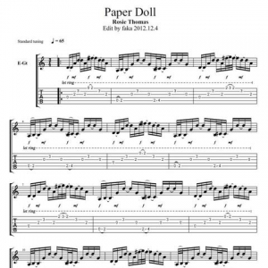Rosie Thomas-Paper Doll 指弹吉他谱