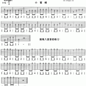 小蜜蜂吉他谱