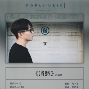 《消愁》毛不易C调吉他谱