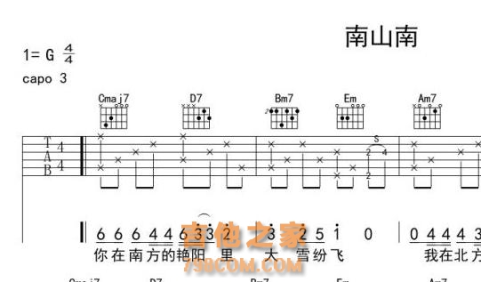 吉他谱有几种类型？