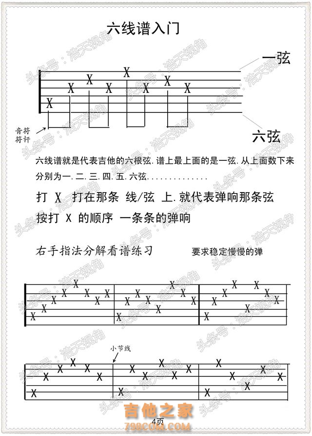 吉他自学入门 最容易的学习法 吉他轻松入门二十课 电子图版 一