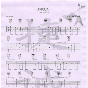 那年夏天 吉他谱-许飞