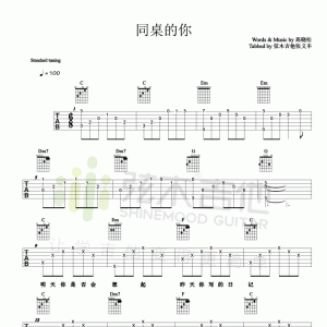 《同桌的你》吉他谱_简单版_吉他弹唱视频演示