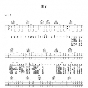 「吉他入门」吉他初学者必练：最适合初学入门的吉他弹唱谱（一） ...