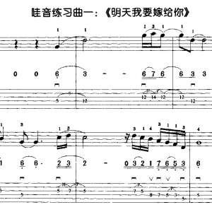 电吉他原音奏法与哇音技巧