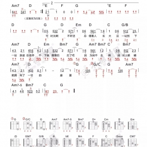 盛夏 毛不易 四合一吉他谱