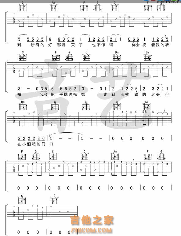 新手入门成都吉他谱