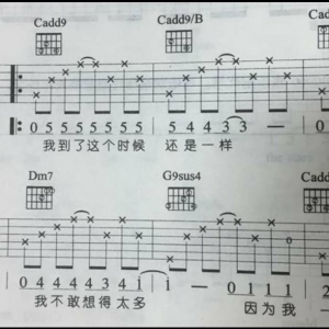指弹吉他：从《爱我别走》和弦编配