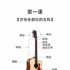 零基础自学吉他入门教程《视频教程同步书》