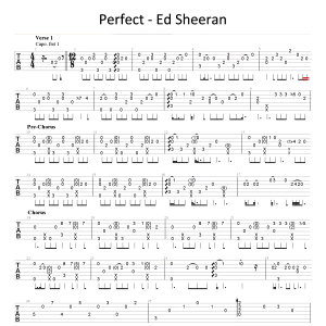 [perfect吉他谱]Perfect 指弹版吉他谱