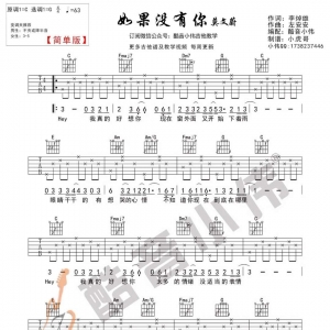 如果没有你(简单版)(酷音小伟)