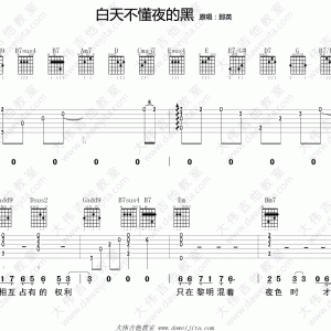 白天不懂夜的黑(大伟吉他) 那英