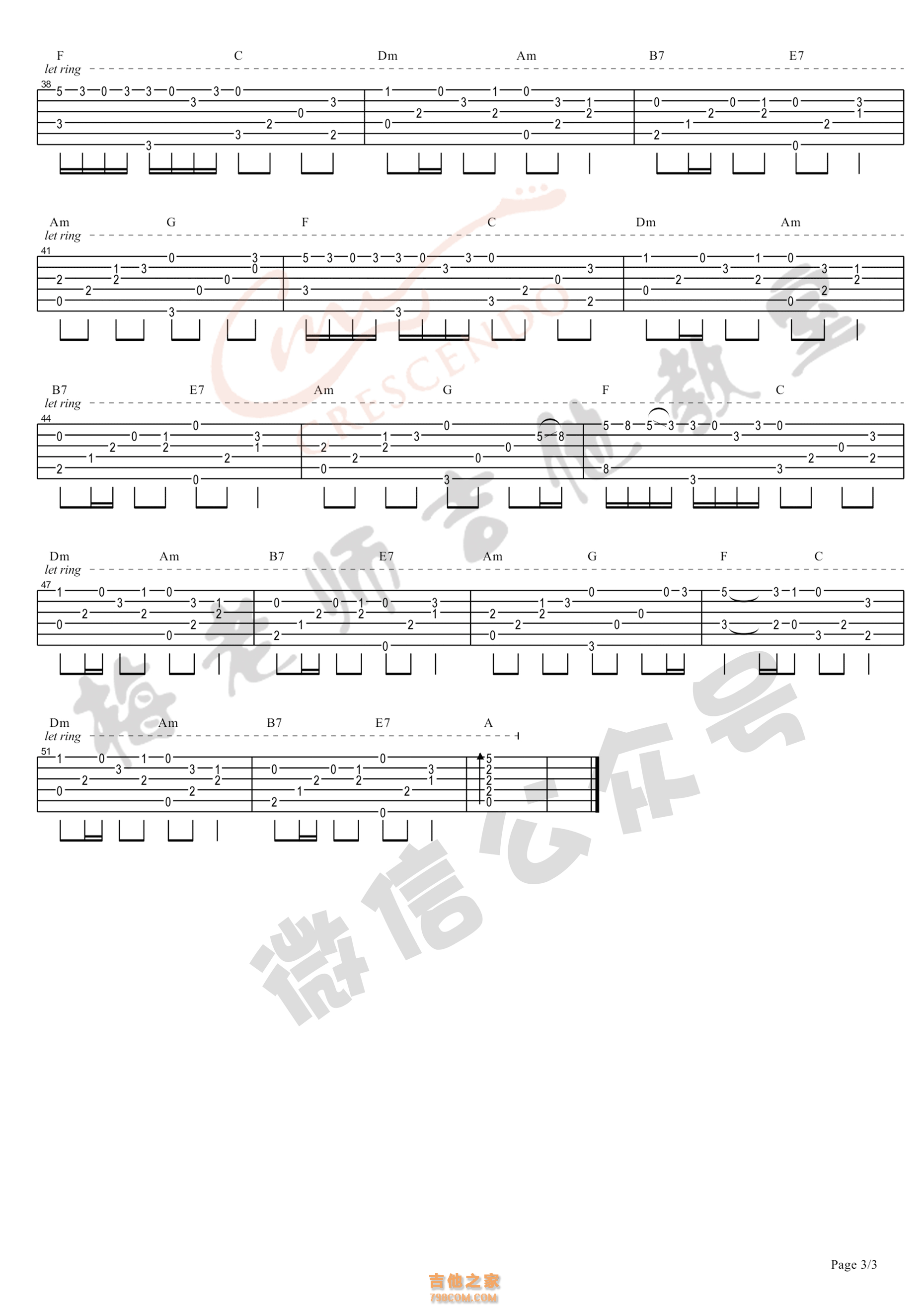 童话指弹谱_C调初级简单版_光良《童话》吉他独奏谱_吉他帮