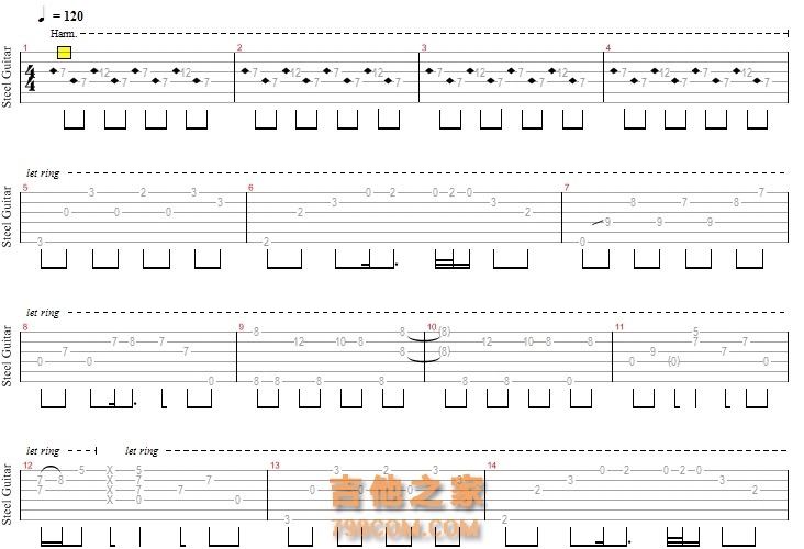 Totoro Theme GTP 龙猫主题曲吉他谱