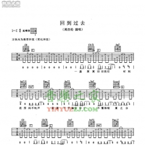 周杰伦《回到过去》吉他谱