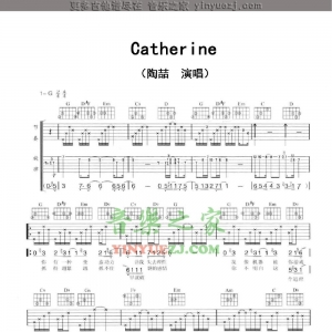 陶喆《Catherine》吉他谱