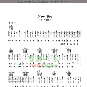 朴树《newboy》吉他谱