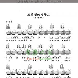 朴树《在希望的田野上》吉他谱