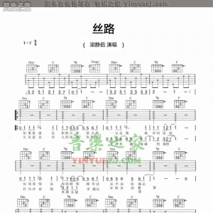 梁静茹《丝路》吉他谱