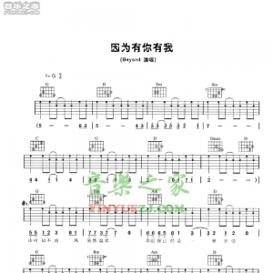 Beyond《因为有你有我》吉他谱