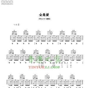 Beyond《全是爱》吉他谱