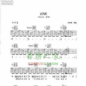 Beyond《love》吉他谱