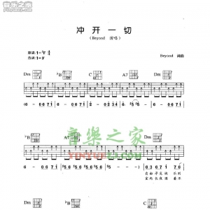 Beyond《冲开一切》吉他谱