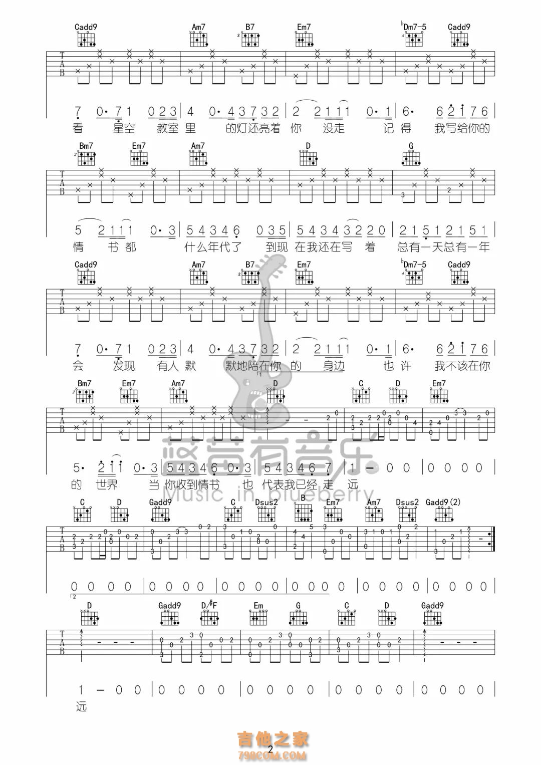 等一分钟 - 徐誉滕 - 吉他谱(小叶歌编配) - 嗨吉他