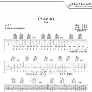 朴树《平凡之路》吉他弹唱教学 视频讲解
