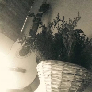 橱顶有把木吉他