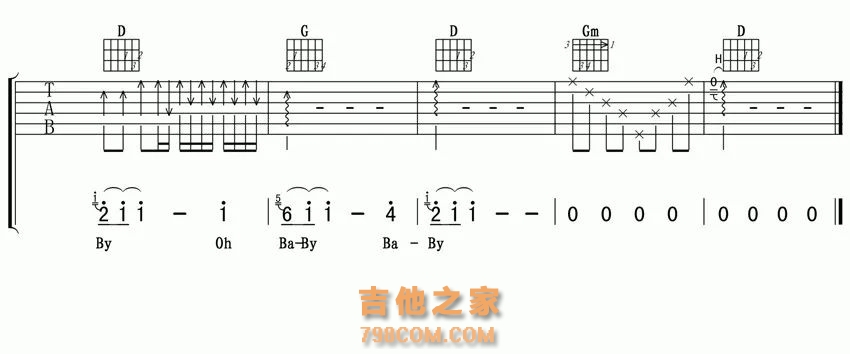  许巍《执着吉他谱》