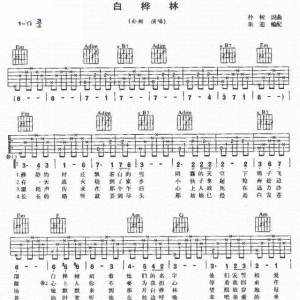 【吉他谱】朴树《白桦林》初学者必练!