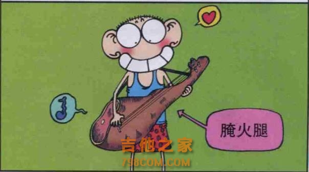爆笑校园：呆爸用火腿给呆头做了一把吉他，呆头很满意