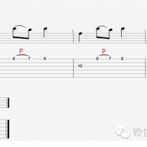 吉他技巧之“勾弦”