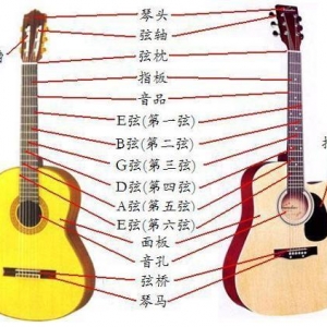 吉他六线谱对应吉他那根弦，怎么样去弹奏，吉他入门必备知识 ... ...
