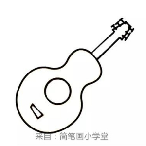 吉他简笔画怎么画