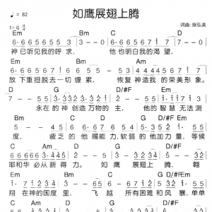 吉他弹唱初级教学6含《如鹰展翅上腾》吉他谱