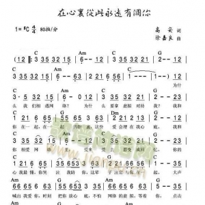 吉他弹唱与钢琴《在我心里从此永远有个你》