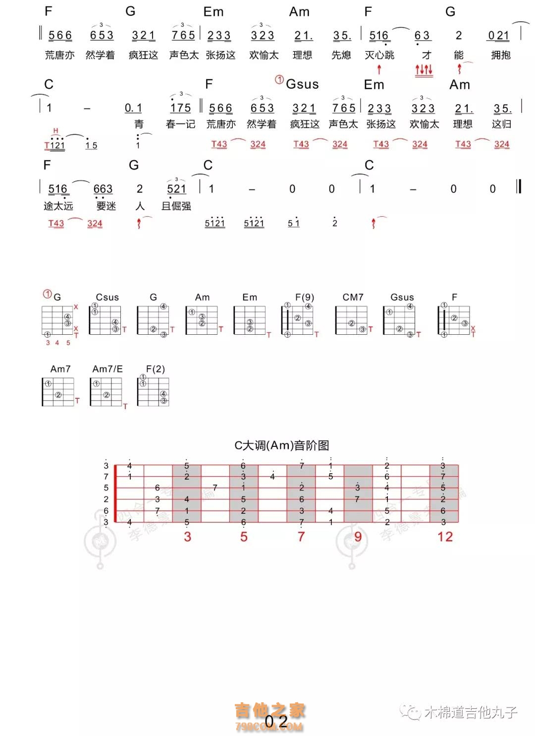 白羊（弹唱谱，徐秉龙/沈以诚） 吉他谱-虫虫吉他谱免费下载