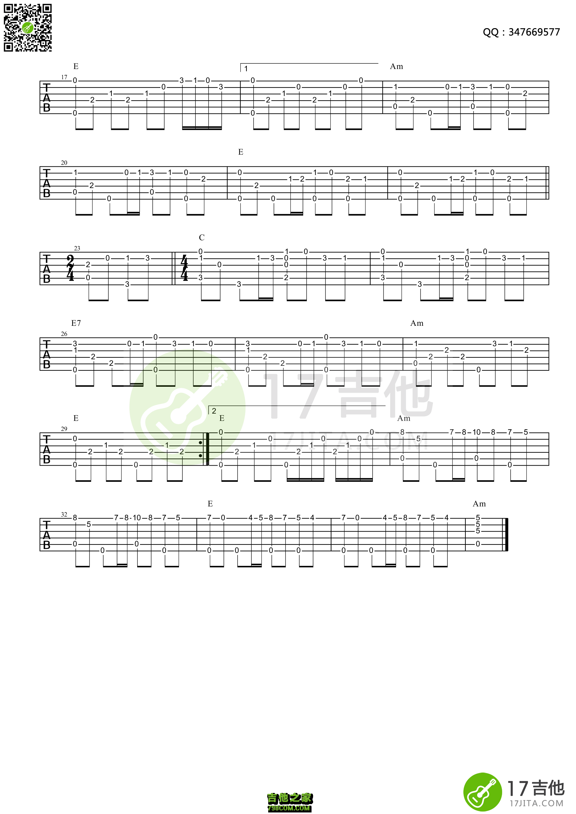 秋日的私语吉他谱_Paul de Senneville,Olivier Toussaint_G调古典 - 吉他世界