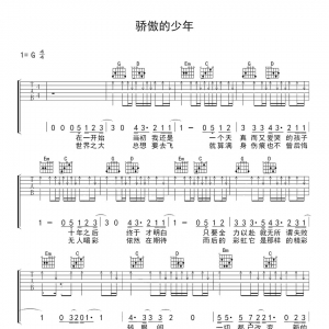 南征北战《骄傲的少年》骄傲的少年吉他谱 |网友约谱