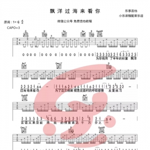 【小乐】漂洋过海来看你_吉他弹唱教学