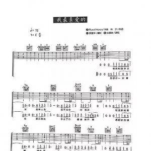 张惠妹《我最亲爱的》我最亲爱的吉他谱|网友约谱