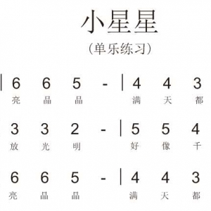 吉他篇2-初级入门之C调音阶三首练习曲-小星星