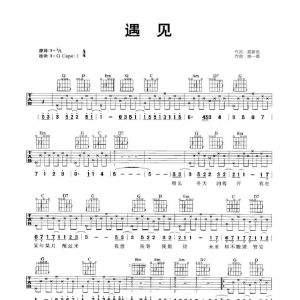 吉他谱《遇见》孙燕姿|网友约谱