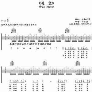 Beyond《遥望》遥望吉他谱