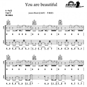 James Blunt《You are beautiful》You are beautiful吉他谱